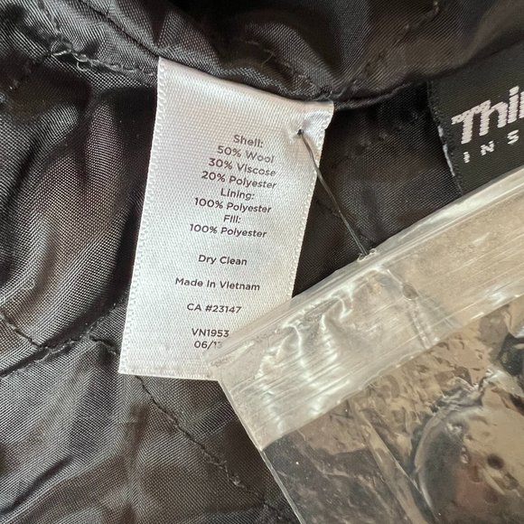 EUC Talbots Black Wool Blend Car Coat Sz XL - Picture 11 of 15